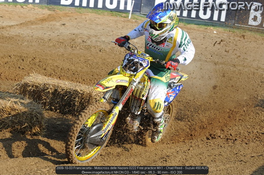 2009-10-03 Franciacorta - Motocross delle Nazioni 0222 Free practice MX1 - Chad Reed - Suzuki 450 AUS